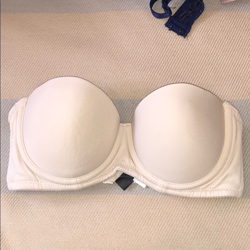 Nude strapless bra